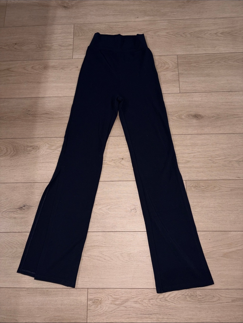 ROYL NYC High-Rise Navy Flare Pants for Women